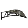 Türvordach Schwarz 350x80 cm Polycarbonat , Markisen Design Produktbild-Vorschau 4
