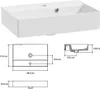 Waschtischunterschrank 48,5 cm Keramik-Waschbecken Produktbild-Vorschau 3