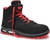 A black and red work boot with red laces. Produktbild-Vorschau