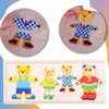 Malplay Pädagogisches Verkleidungsrätsel "Teddybär Anziehen Produktbild-Vorschau 11