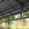 Close-up view of the metal frame and roof structure of a garden pavilion. Produktbild-Vorschau