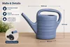 2 x 10 Liter 10 L Giesskanne Gartengießkanne Kunststoff Produktbild-Vorschau 3
