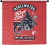 MuchoWow® Wandteppich Wandbehang Motorrad - Mann - Retro - Produktbild-Vorschau 1