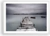 Gerahmtes Poster - Weißer Rahmen - Brücke See - 70x50 cm - Produktbild-Vorschau 1