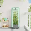vidaXL Hochbeet mit Gewächshaus-Aufsatz Rattan-Optik Produktbild-Vorschau 3