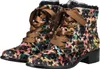 Laura Vita Damen Stiefelette Blumenmuster Satinband Produktbild-Vorschau 9