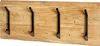 HAKU Wandgarderobe akazie, schwarz - Massivholz, Metall, Produktbild-Vorschau 1