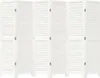 A white, slatted room divider is shown against a white background. Produktbild-Vorschau