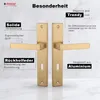 DOMINO Türgriff-Garnitur Türgriff BB BB-Buntbart Langschild Produktbild-Vorschau 5