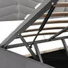 OKWISH Lit coffre 140x190 - Lit Double Capitonné avec Tête Voir les images du produit 8
