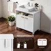 Meuble sous-lavabo FCH à 2 portes et étagères ouvertes, Voir les images du produit 7