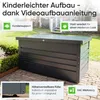 Hortus Home Auflagenbox [Wasserdicht] 385L Metall Gartenbox Produktbild-Vorschau 6