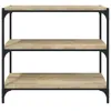 vidaXL Regál Sonoma Dub 80x33x70,5 cm odvozený výrobek ze Náhled obrázku produktu 5