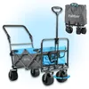 Bollerwagen faltbar, breite Räder , IM-4275 Azurblau, Produktbild-Vorschau 3