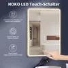 HOKO Badspiegel Antibeschlag LED 60x80cm mit Rahmen Produktbild-Vorschau 6