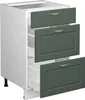 Mobiletto base per cucina Vicco Fame-Line Verde-oro rustico Anteprima dell’immagine prodotto 4
