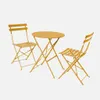 Set tavolo da giardino bistrot pieghevole in acciaio con 2 Anteprima dell’immagine prodotto 1