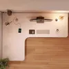 Rohový Herní Počítačový Stůl Velký Moderní Bílý Loft 120 Cm Náhled obrázku produktu 12