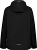Back view of a black jacket with a hood. Produktbild-Vorschau
