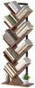 Libreria a 9 ripiani, design ad albero, marrone rustico Anteprima dell’immagine prodotto 1