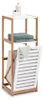 Zeller Badezimmerregal, MDF/Bambus, 33x36x98 cm, weiß/braun Produktbild-Vorschau 5