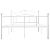 vidaXL Bettgestell Weiß Metall 160×200 cm -  Betten & Produktbild-Vorschau 4