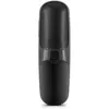 A black cordless phone is shown from a top-down perspective against a white background. Produktbild-Vorschau