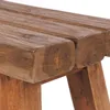 SITZHOCKER "RUSTIC" | 41x42x24cm (HxBxT), Teak | Holzhocker Produktbild-Vorschau 5