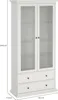 Vitrine - Vitrine blanche 41,6 x 96,2 x 200,8 cm (h) Voir les images du produit 3