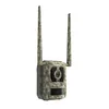 A digital camouflage trail camera with two antennas, shown against a white background. Podgląd zdjęcia produktu
