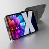 A tablet with a stylus and case, displaying a colorful floral image and text. Produktbild-Vorschau