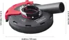A dust shroud for an angle grinder, with measurement indicators. Voir les images du produit