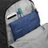 Inside of a backpack showing organizational pockets. Voir les images du produit