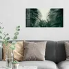 DEQORI Glasbild Echtglas 60x30 cm 'Nebelwaldgeheimnis' Produktbild-Vorschau 3