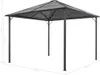 vidaXL Gartenpavillon mit Dach Aluminium 3×3 m Anthrazit Produktbild-Vorschau 4