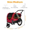 DOGGYHUT® Premium MEDIUM remorque à vélo 2en1 pour chien et Voir les images du produit 7