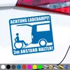 PantherPixel Rollstuhl Aufkleber Behindert 3m Rampe Produktbild-Vorschau 1