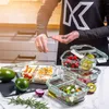 Contenitore per alimenti in vetro KADAX con 2 scomparti e Anteprima dell’immagine prodotto 3