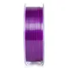 A spool of purple and black 3D printer filament is shown against a white background. Produktbild-Vorschau