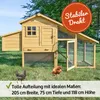 zooprinz Hühnerstall Hühnerhaus Komfort XXL | 205x118x75cm Produktbild-Vorschau 2