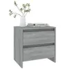 vidaXL Nachttische 2 Stk. Grau Sonoma 45x34,5x44,5 cm Produktbild-Vorschau 8