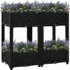 vidaXL Hochbeet 80x40x71 cm Polypropylen Voir les images du produit 2