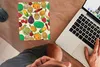 MuchoWow® Mauspad Mousepad Kawaii - Muster - Gemüse - Obst Produktbild-Vorschau 3