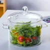 Glastopf Hitzebeständig,Glaskochtopf,mit Deckel 1,9L Produktbild-Vorschau 3