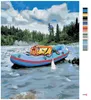 Zuty - Malen nach Zahlen - BOOT AUF DEM FLUSS (DENNIS Produktbild-Vorschau 3