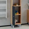Vicco Badschrank Fynn, 30 x 190 cm, Anthrazit/Goldkraft Produktbild-Vorschau 5