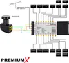 PremiumX SAT Anlage 80cm Antenne Multischalter 5/16 LNB 40x Produktbild-Vorschau 2