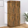 vidaXL Armoire chêne fumé 90x52x200 cm Bois composite Voir les images du produit 9