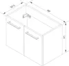 FACKELMANN Waschtischunterschrank LIMA / Badschrank mit Produktbild-Vorschau 3