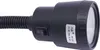 Close-up of a black LED lamp head with a flexible gooseneck attachment. Produktbild-Vorschau
